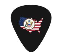 Flag Of The United States Map Guitar Picks Plectrums For Guitar Bass 12 Pack