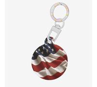 Flag of The United States of America Dog Tags for Pets,Round Acrylic Pet ID Tags,Perfect for Small to Large Dogs and Cats,Cute & Functional
