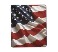 Flag of The United States of America Gaming Mouse Pad, Full-Print Design with 3mm Rubber Base, Ergonomic and Durable for Office, Gaming, and Study