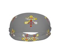 Flag of The Vatican City Elevate Your Performance with Fashionable Sweatbands - Ideal for Any Activity!
