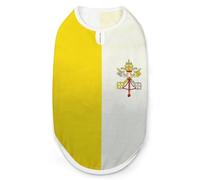 Flag of The Vatican City Funny Dog Vest Cute Sleeveless Pet Shirt Pullover Cats T-Shirts Tank Tops 2XL