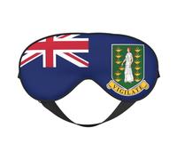 Flag of The Virgin Islands 9 Flag of The Virgin Islands Sleep Masks Adjustable Strap Soft Eye Mask for Women Men Travel Work Home
