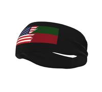 Flag of The Zapotec Peoples and America Headbands Men Women Non Slip Wicking Sports Sweatband for Gym Basketball Yoga Hairbands