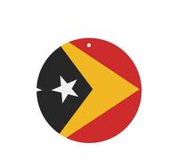 Flag Of Timor-Leste Car Air Fresheners Cards - 6 Pieces,Cardstock Scented Decor For Cars,Bedrooms, Closets