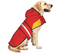 Flag of Timor-Leste Print Dog Raincoats with Reflective Hooded,Portable Pet Poncho Jacket,for Small,Medium,Large 3XL Puppies