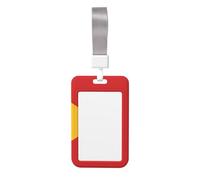 Flag of Timor-Leste Printing Card Badge Holder Double-Sided Sliding Cover Design, Capable of scanning Transparent Film