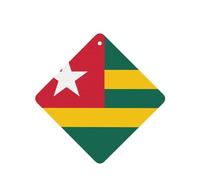 Flag Of Togo Car Air Fresheners Cards - 6 Pieces,Cardstock Scented Decor For Cars,Bedrooms, Closets