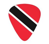 Flag Of Trinidad And Tobago Guitar Plectrums 12 Pieces For Ukulele Bass Instrument Accessories