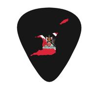 Flag Of Trinidad And Tobago Map Guitar Picks Plectrums For Guitar Bass 12 Pack