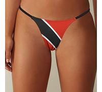 Flag Of Trinidad And Tobago Women's G-String Thong Stretch T-Back Underwear Panty Printed