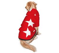 Flag of Turkey Dog Hoodie for Medium and Large Dogs â€“ Soft Polyester Pet Clothes, Suitable for All Seasons