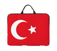 Flag Of Turkey Print 14in Laptop Case Notebook Cover For School Office Travel Portable Computer Bag