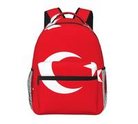 Flag Of Turkey Print Casual Daily Bookbag, 20 * 29 * 40cm Durable Basic Backpack For Travel And Vacation Classics Daypack