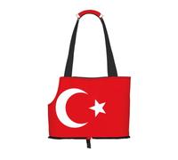 Flag of Turkey Print Dog Purse Carrier for Small Dogs and Cats
