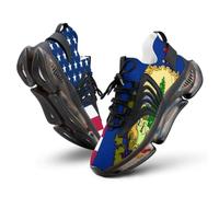 Flag of U.S.A and Vermont Men's Sneaker Lightweight Running Shoe
