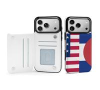 Flag of U.S. And Colorado Mobile Phone Flip Cases Compatible with iPhone 17/17 Air/17 Pro/17 Pro Max Anti-Scratch Covers