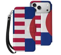 Flag of U.S. And Colorado Mobile Phone Front Flip Cases Compatible with iPhone 17/17 Air/17 Pro/17 Pro Max Anti-Scratch Covers