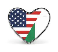Flag of U.S. Ireland Flag Funny Lapel Pins Heart Button Brooch Badge Pin Hat Clothes Bag Jewelry for Men Women