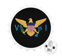 Flag of U.S. Virgin Islands Bottle Openers Fridge Magnets Decorative Strong Refrigerator Magnetic Stickers for Kitchen Office Decor