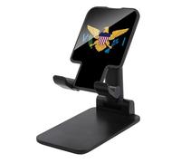 Flag of U.S. Virgin Islands Funny Phone Stand Adjustable Foldable Plastic Holder for 4-13 Inch Phones Tablets