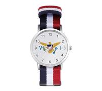 Flag of U.S. Virgin Islands Leisure Men's Wrist Watches Alloy Analogue Quartz Watch Fashion Accessories
