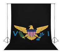 Flag of U.S. Virgin Islands Photo Backdrop Polyethylene Studio Background for Photography Video Broadcast Photoshoot
