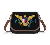 Flag of U.S. Virgin Islands Women's Hobos & Shoulder Bags Cute Crossbody Purses Leather Handbag Portable Messenger Bag