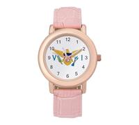 Flag of U.S. Virgin Islands Women's Wrist Watches Analogue Leather Strap Quartz Watch Fashion Accessories