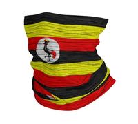 Flag Of Uganda Wooden Texture Ugandans Flag Men Women Magic Headband Quick Drying Headscarf Durable Neck Warmer For Outdoor Snowboarding Sports
