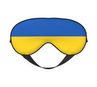 Flag of Ukraine 6 Flag of Ukraine Sleep Masks Adjustable Strap Soft Eye Mask for Women Men Travel Work Home