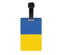 Flag of Ukraine Luggage tag Hanger Protects Privacy and is a Must-Have for Travel and is Durable