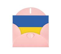Flag Of Ukraine Pearl Paper Holiday Greeting Card With Envelopes Weddings Party Birthday Invitations Wishes