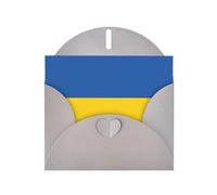 Flag Of Ukraine Pearl Paper Holiday Greeting Card With Envelopes Weddings Party Birthday Invitations Wishes