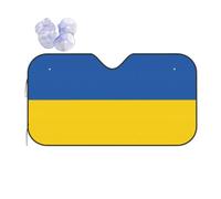 Flag of Ukraine Print Car Windshield Sun Shade Cool Foldable Reflective UV Rays SUV Front Sun Visor