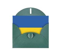 Flag of Ukraine Print Greeting card Blank card with envelope,Unique Designs for Festivals Invitations