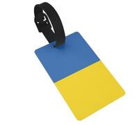 Flag of Ukraine Print Luggage Tag for Suitcases Cute Waterproof and Reusable Travel Bag Backpack Tags Gifts