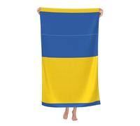 Flag of Ukraine Print Personalized Oversized Microfiber Beach Towel, for Swimming, Camping and Outdoor