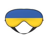 Flag of Ukraine Prints Double-Sided Eye Mask Adjustable Design Light-Blocking and Breathable Suitable for Rest and Travel.