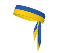 Flag of Ukraine Sweat-Absorbing Sports Headband, Unisex Sports Headband, Suitable for Outdoor Travel and Various Sports.