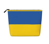 Flag of Ukraine Waterproof Large Capacity with Zipper Travel Business Trip Home Multifunctional Makeup Bag Storage Bag Coin Purse