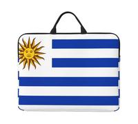 Flag of Uruguay 14 Inch Laptop Sleeve with Handle - Shockproof Water Resistant Protective Cover for 14" Computers, Office & Travel