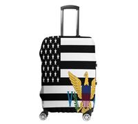 Flag of US Virgin Islands Luggage Cover Washable Suitcase Protector Anti-Scratch Suitcase Covers Fits 18-32 Inch S