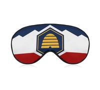 Flag of Utah U.S.A Blackout Sleep Mask for Side Sleeper Soft Covers for Travel Essentials Nap