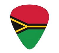 Flag of Vanuatu Stylish and durable guitar picks, three types of thin, medium and heavy guitar picks (12 pieces), suitable for guitar, bass, electric guitar, ukulele,
