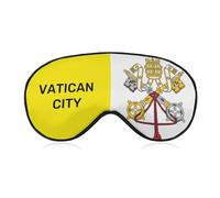 Flag of Vatican City Blackout Sleep Mask for Side Sleeper Soft Covers for Travel Essentials Nap