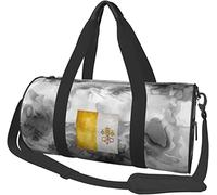 Flag of Vatican City Travel Luggage Duffel Bag Sports Rolling Foldable Duffel Bag, Marbling