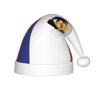 Flag of Veliky Novgorod Christmas Hat - Classic Santa Xmas & New Year Party Headwear - Perfect for Holiday Celebrations, Halloween