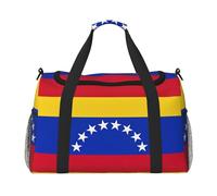 Flag of Venezuela Hand Travel Bag - Large Reusable Shopping Tote Bag, Perfect for Outdoor Activities, Sports, Camping & Groceries, Black, One Size