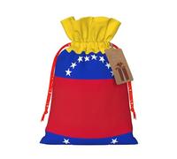 Flag Of Venezuela Print Gift Drawstring Bags Reusable Present Sack Versatile Birthday Holiday Party Favors