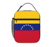 Flag of Venezuela Print Lunch Bag for Office Work Picnic Insulated Lunch Box Reusable Lunchbox Bag for Adults